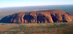 In the Australian outback, the natural markings on Uluru are the aboriginal people's myths literally written in stone.